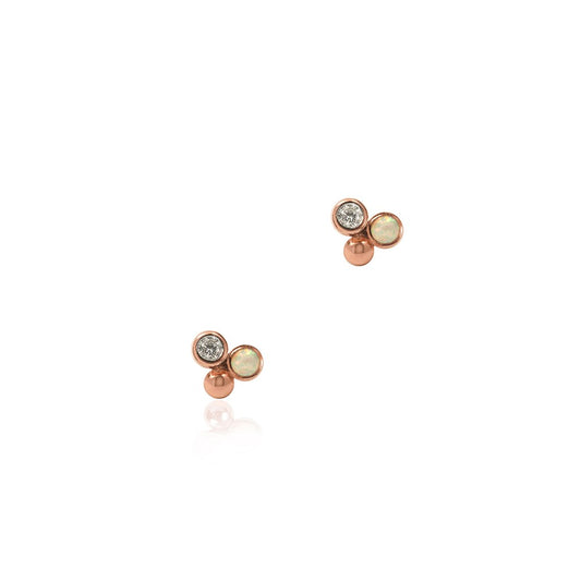 Seek + Find Beloved Rose Gold Stud Earrings