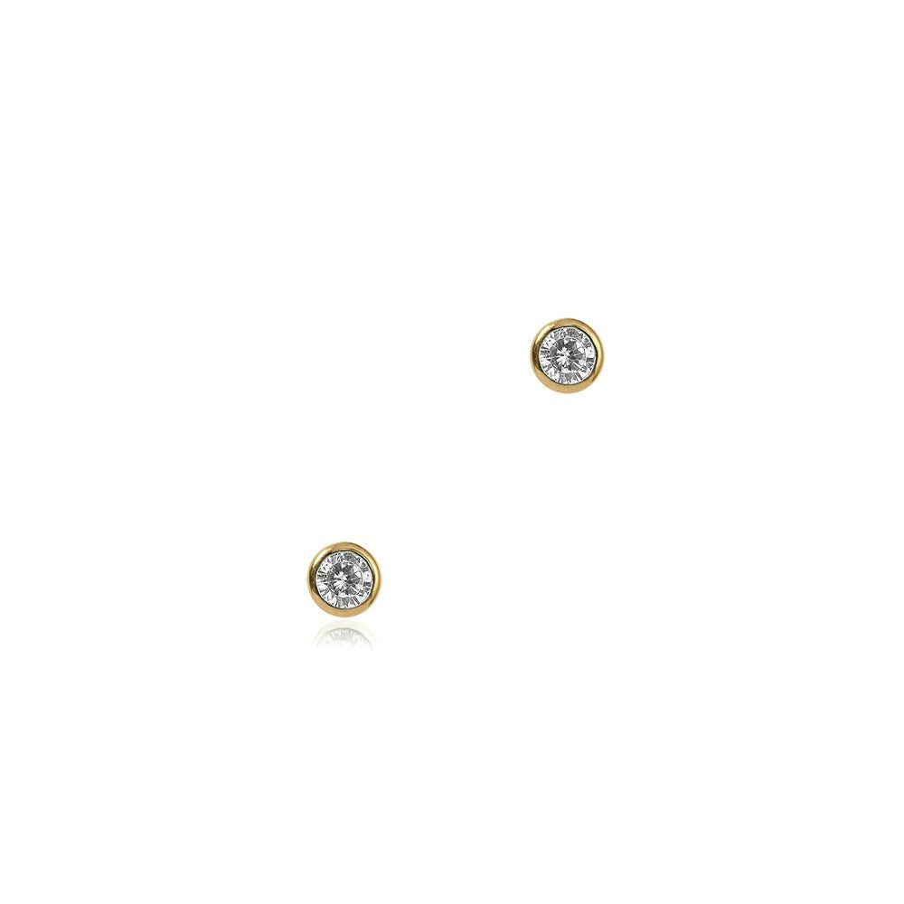 Seek + Find Calm Gold Stud Earrings