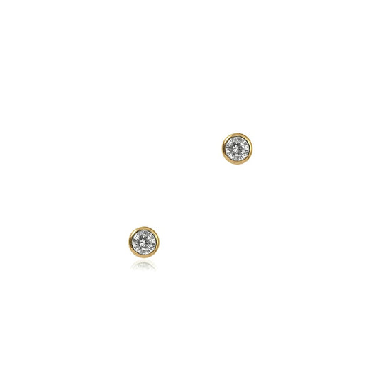Seek + Find Calm Gold Stud Earrings