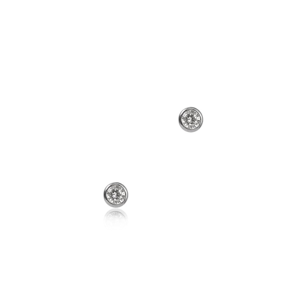 Seek + Find Calm Silver Stud Earrings