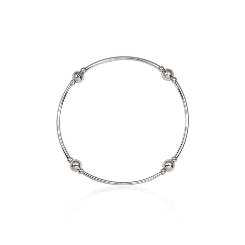 Seek + Find Faith Hope Love Silver Bracelet
