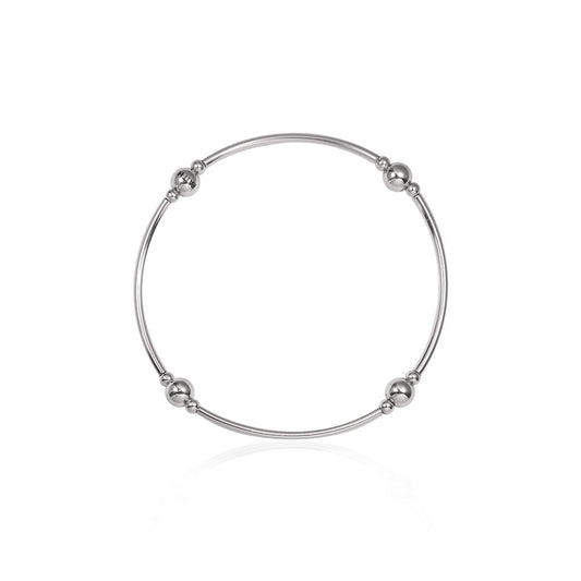 Seek + Find Faith Hope Love Silver Bracelet