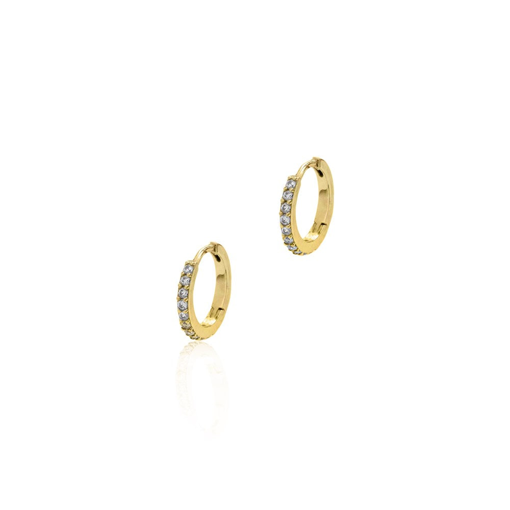 Seek + Find Wonder Gold Huggie Earrings