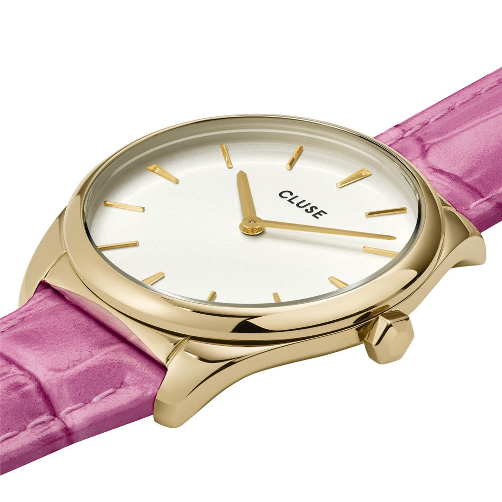 CLUSE Gold + Pink Feroce Petite Watch