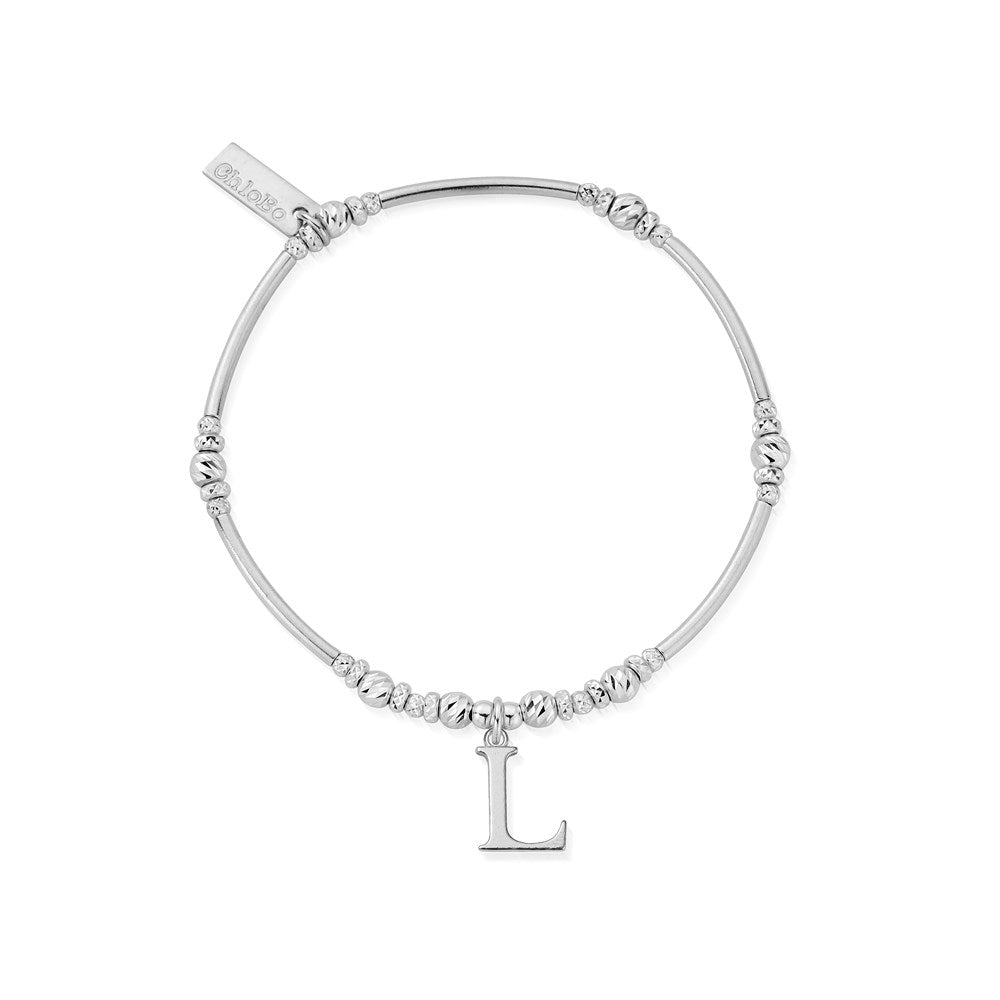 ChloBo Silver Iconic L Initial Bracelet