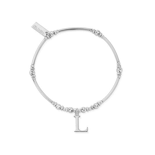 ChloBo Silver Iconic L Initial Bracelet