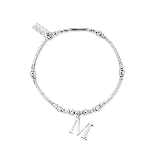 ChloBo Silver Iconic M Initial Bracelet