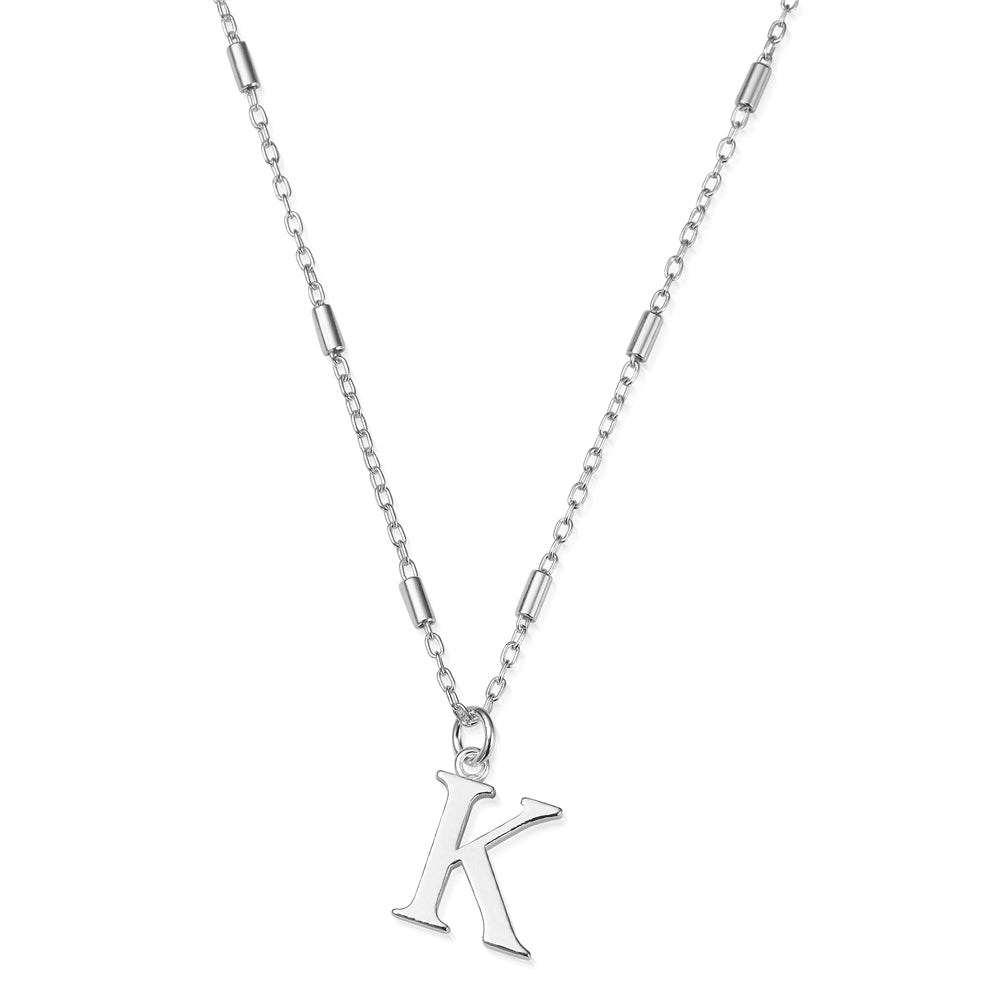 ChloBo Silver Iconic Initial Necklace