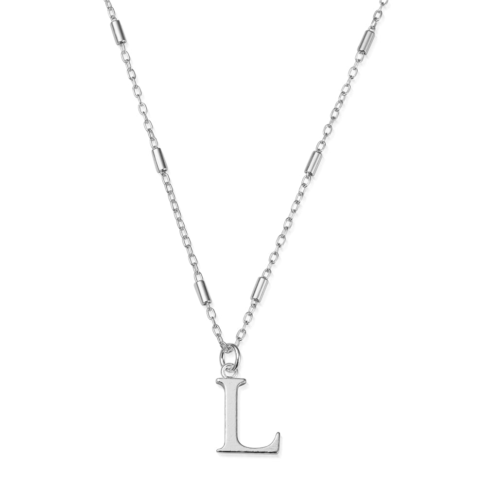 ChloBo Silver Iconic Initial Necklace