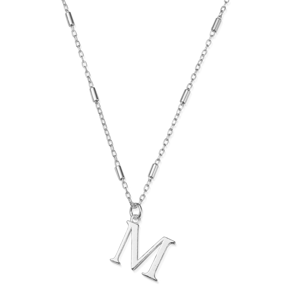 ChloBo Silver Iconic Initial Necklace