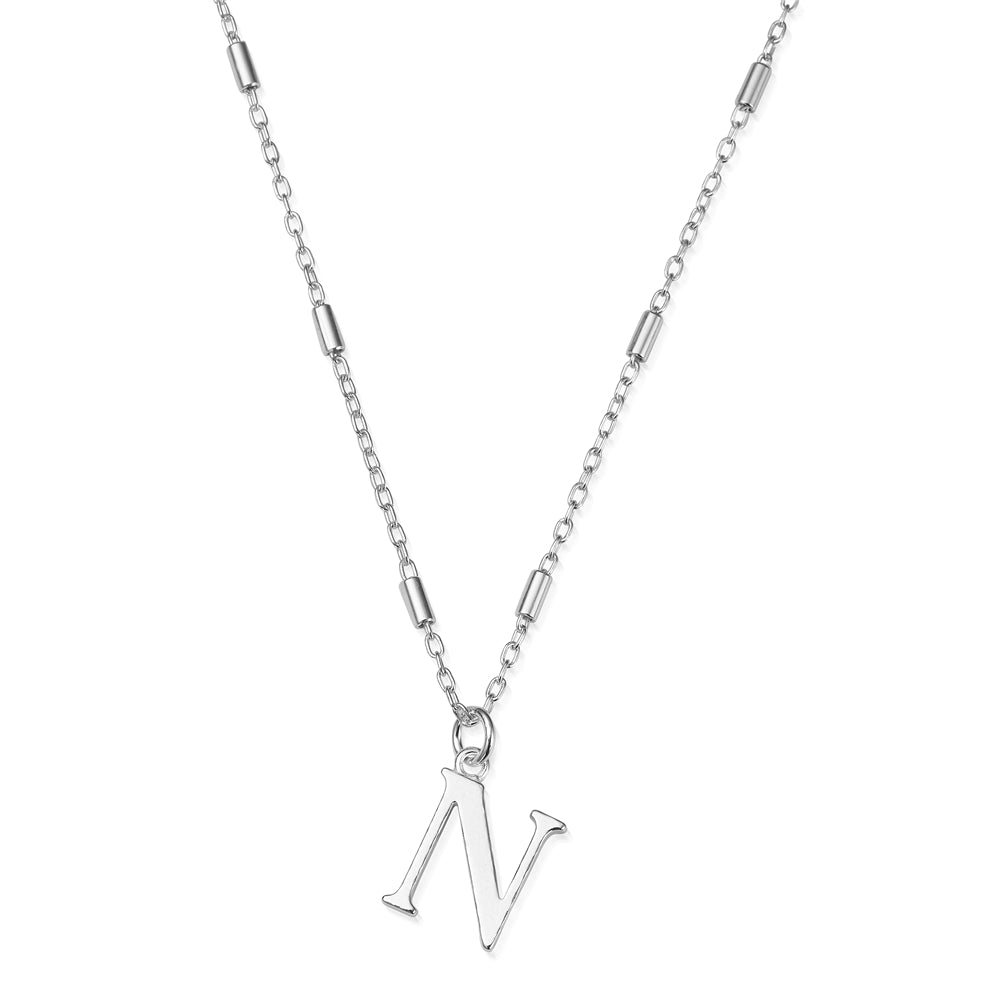 ChloBo Silver Iconic Initial Necklace