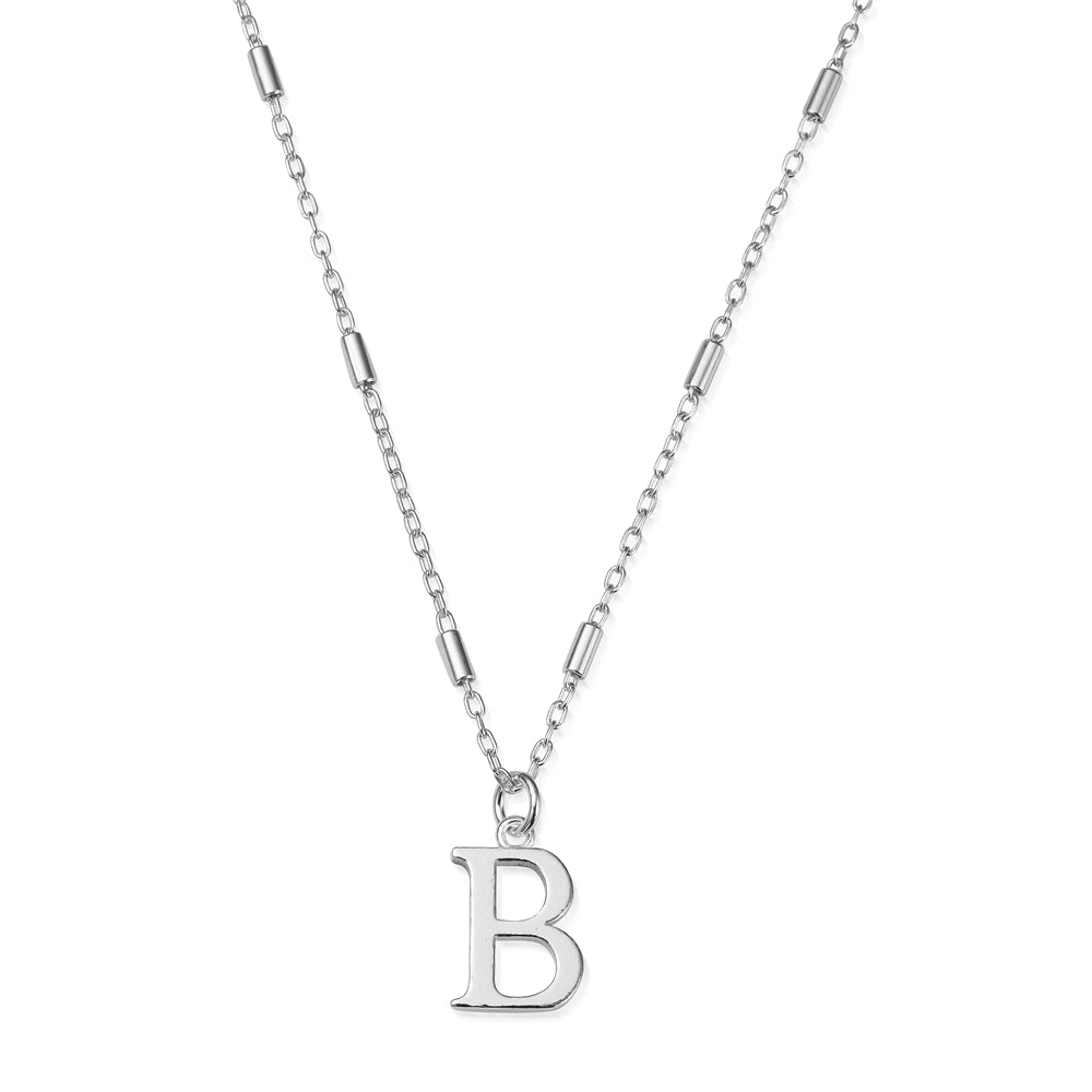 ChloBo Silver Iconic Initial Necklace