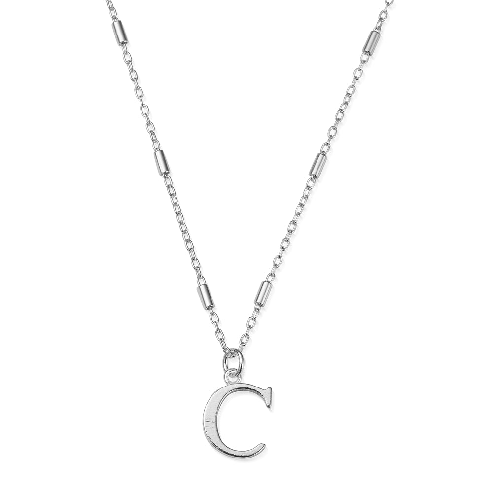 ChloBo Silver Iconic Initial Necklace