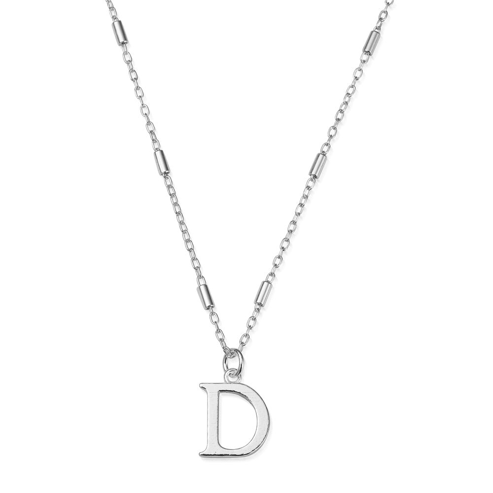 ChloBo Silver Iconic Initial Necklace