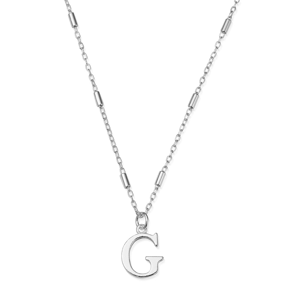 ChloBo Silver Iconic Initial Necklace