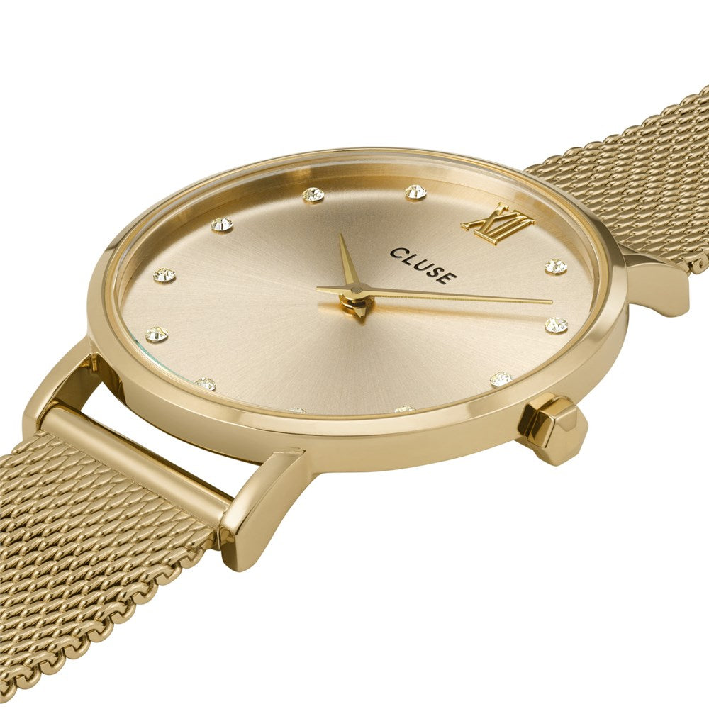 CLUSE Gold Minuit Mesh Watch