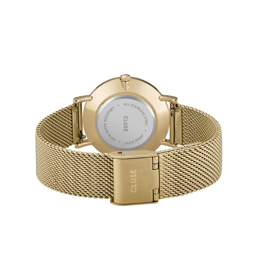 CLUSE Gold Minuit Mesh Watch