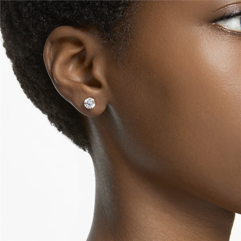 Swarovski Constella Gold Stud Earrings