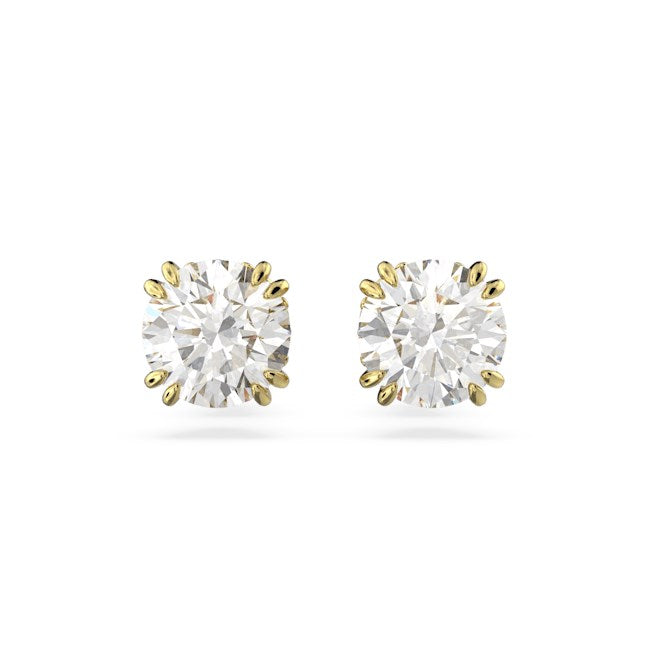 Swarovski Constella Gold Stud Earrings