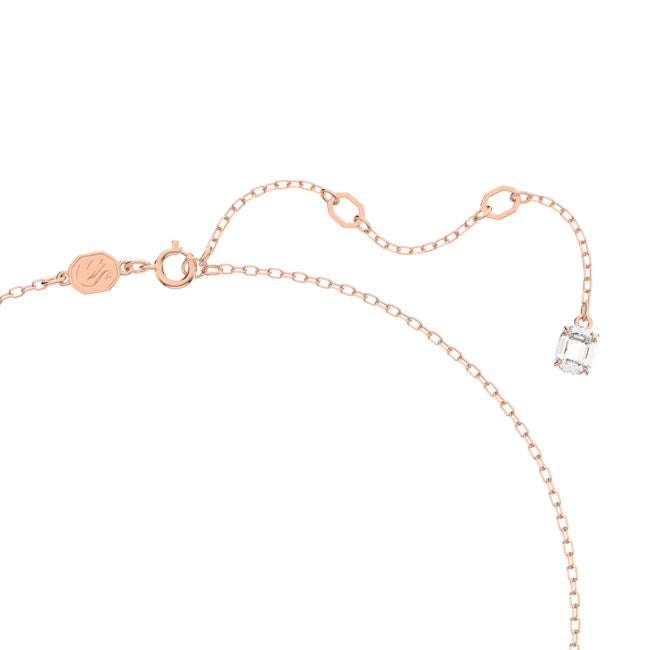 Swarovski Dextera Rose Gold Octagon Necklace