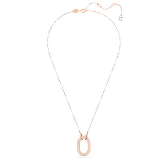 Swarovski Dextera Rose Gold Octagon Necklace