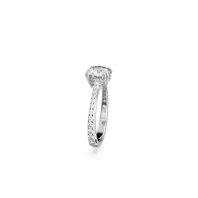 Swarovski Constella Silver Cocktail Ring Size 55