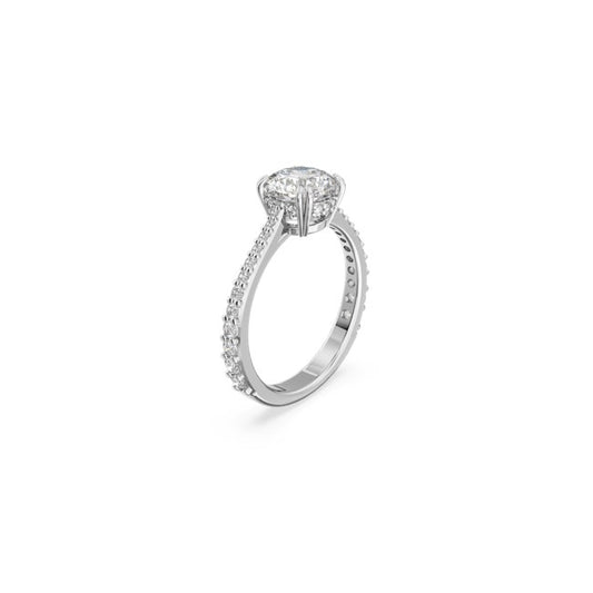 Swarovski Constella Silver Cocktail Ring Size 55