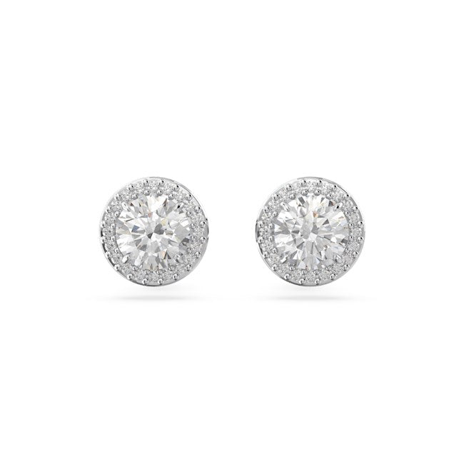 Swarovski Constella Silver Halo Earrings
