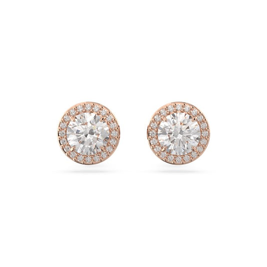 Swarovski Constella Rose Gold Halo Earrings