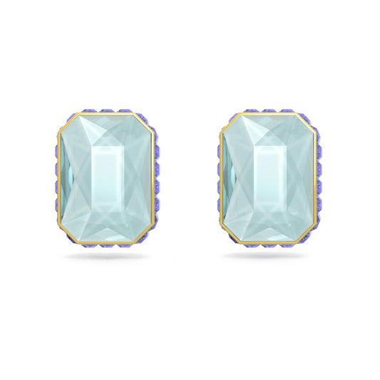 Swarovski Orbita Blue + Green Reversible Stud Earrings