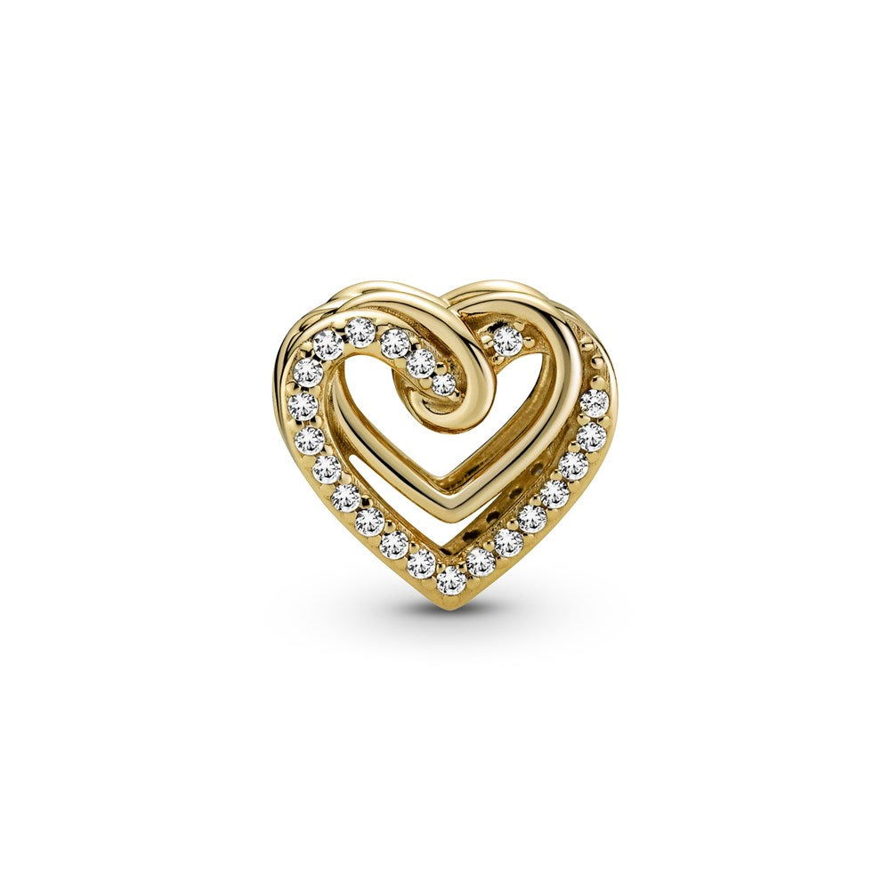 Pandora Gold Freehand Heart Charm