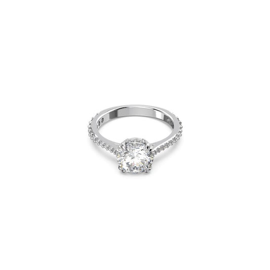 Swarovski Constella Silver Cocktail Ring Size 52