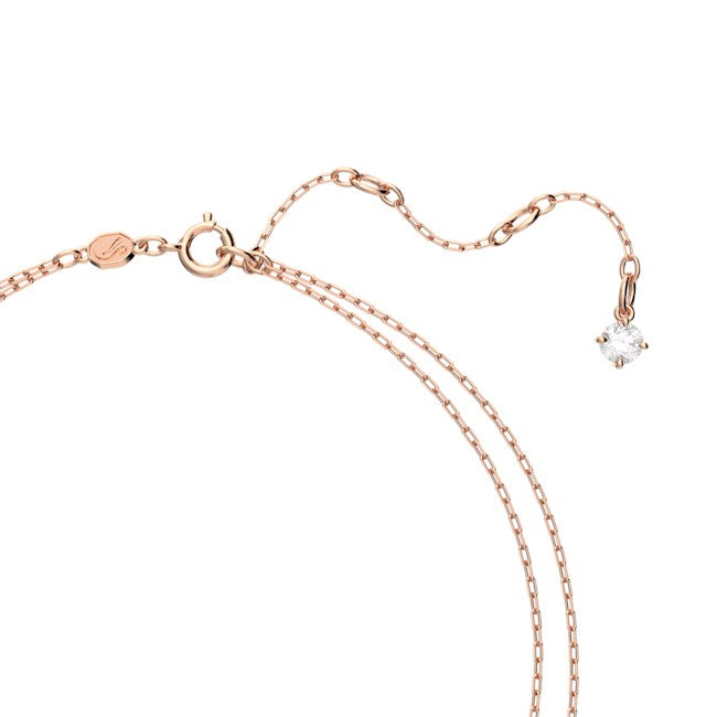 Swarovski Millenia Rose Gold + Purple Octagon Layered Necklace