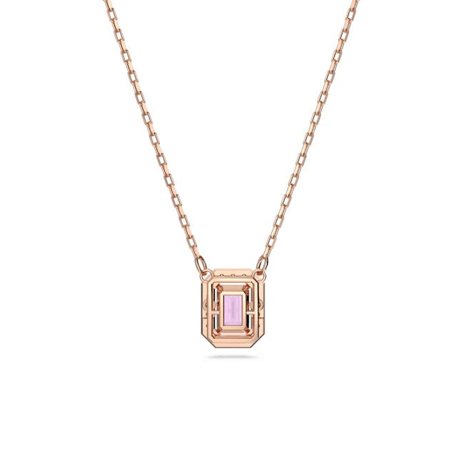 Swarovski Millenia Rose Gold + Purple Octagon Necklace
