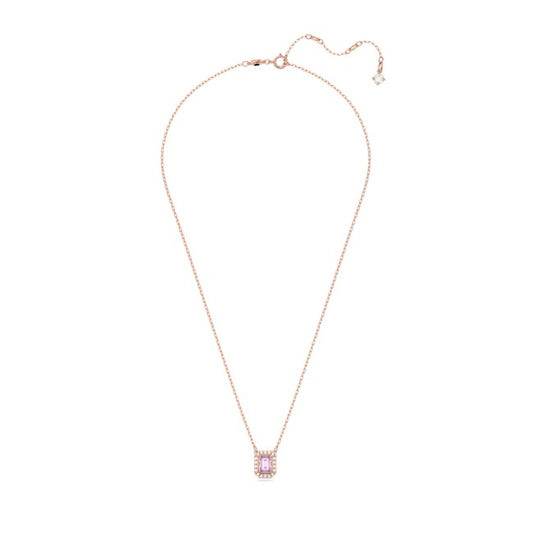 Swarovski Millenia Rose Gold + Purple Octagon Necklace