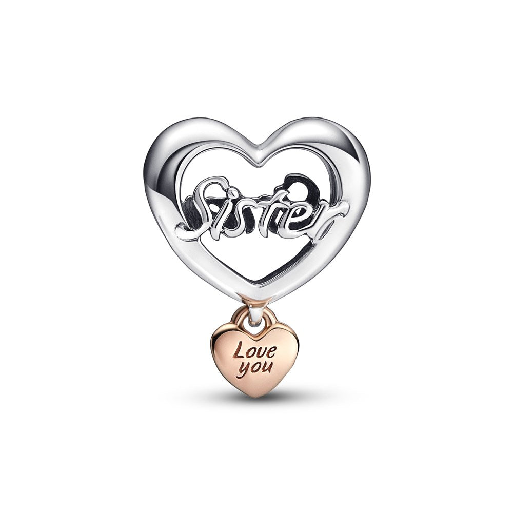 Pandora Love You Sister Heart Charm
