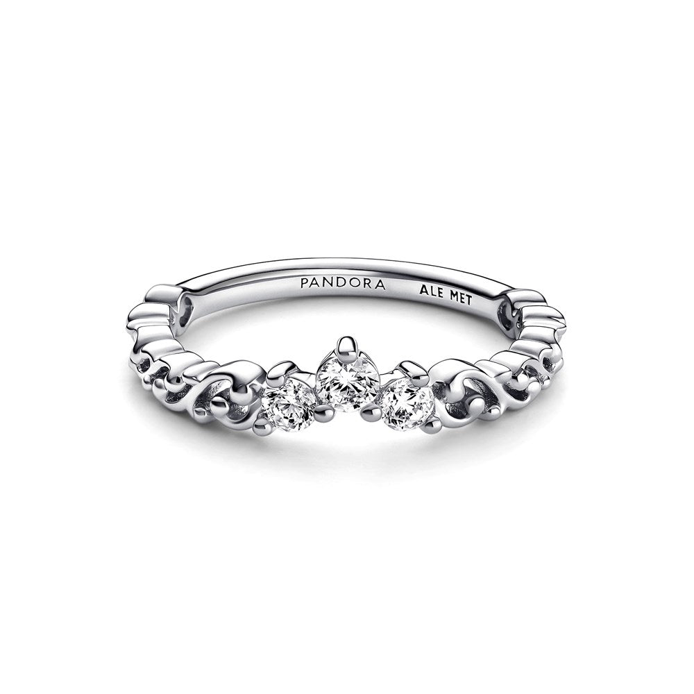 Pandora Silver Regal Swirl Tiara Ring