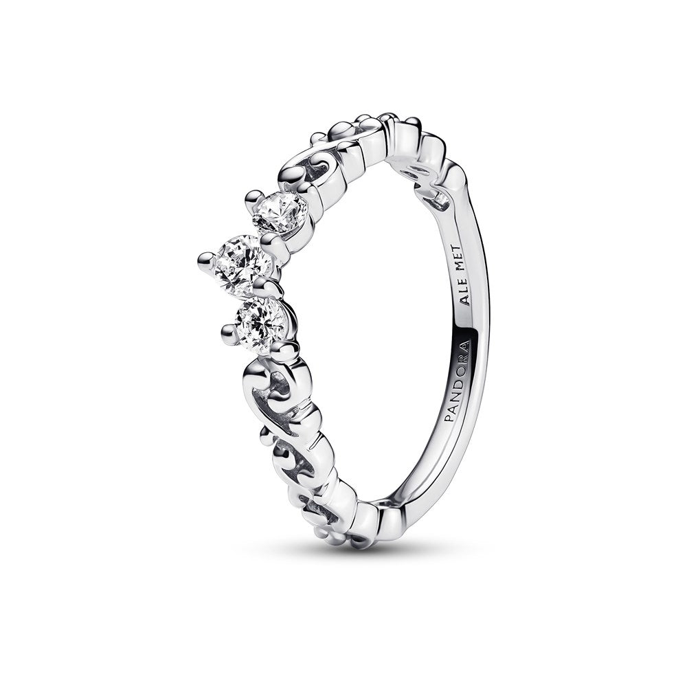 Pandora Silver Regal Swirl Tiara Ring