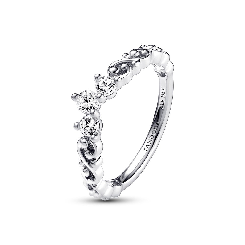 Pandora Silver Regal Swirl Tiara Ring