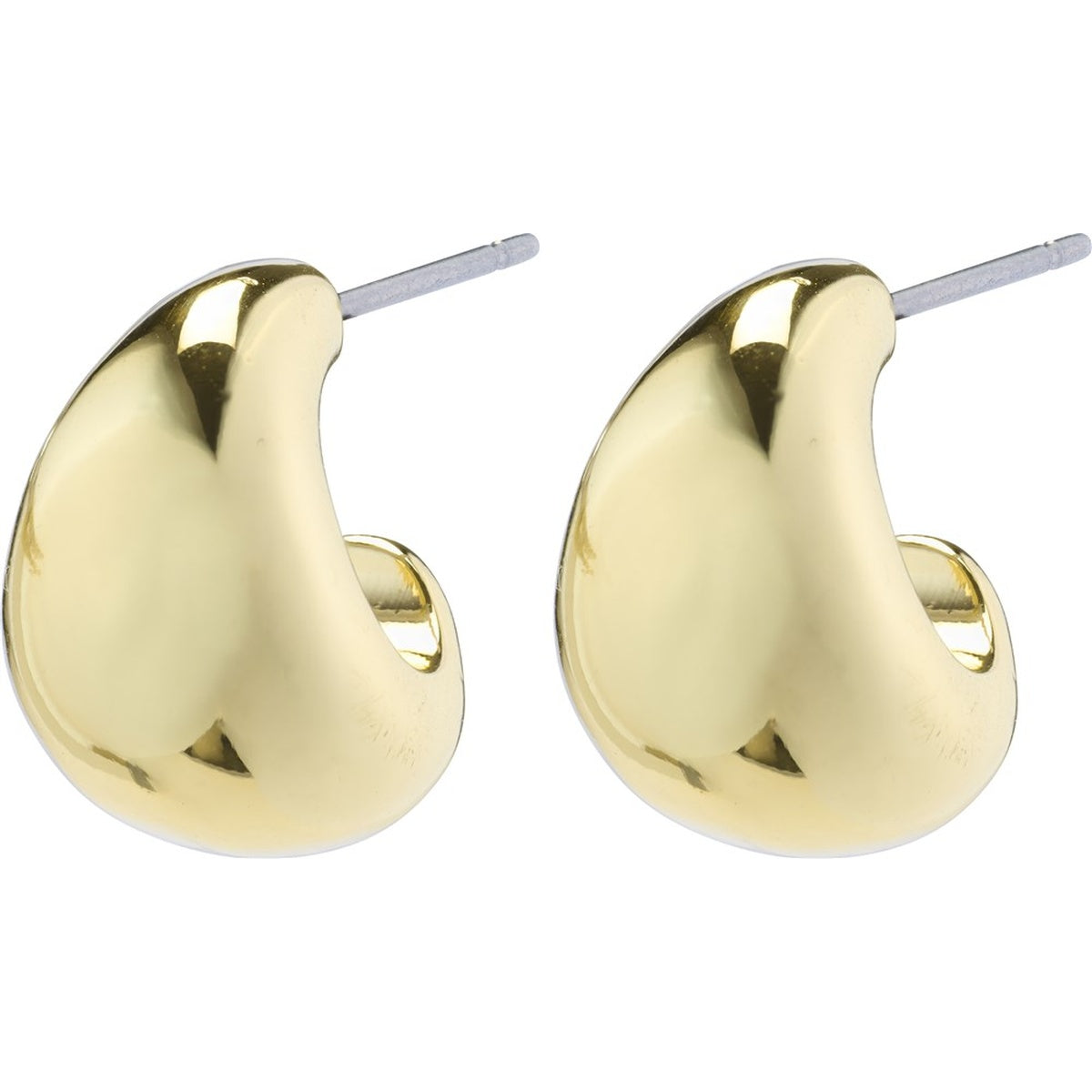 Pilgrim Gold Cushion Recycled Hoop Earrings