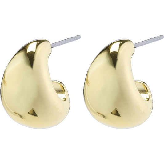 Pilgrim Gold Cushion Recycled Hoop Earrings