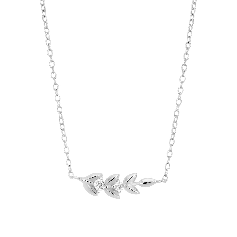 Seek + Find Grow Silver Necklace
