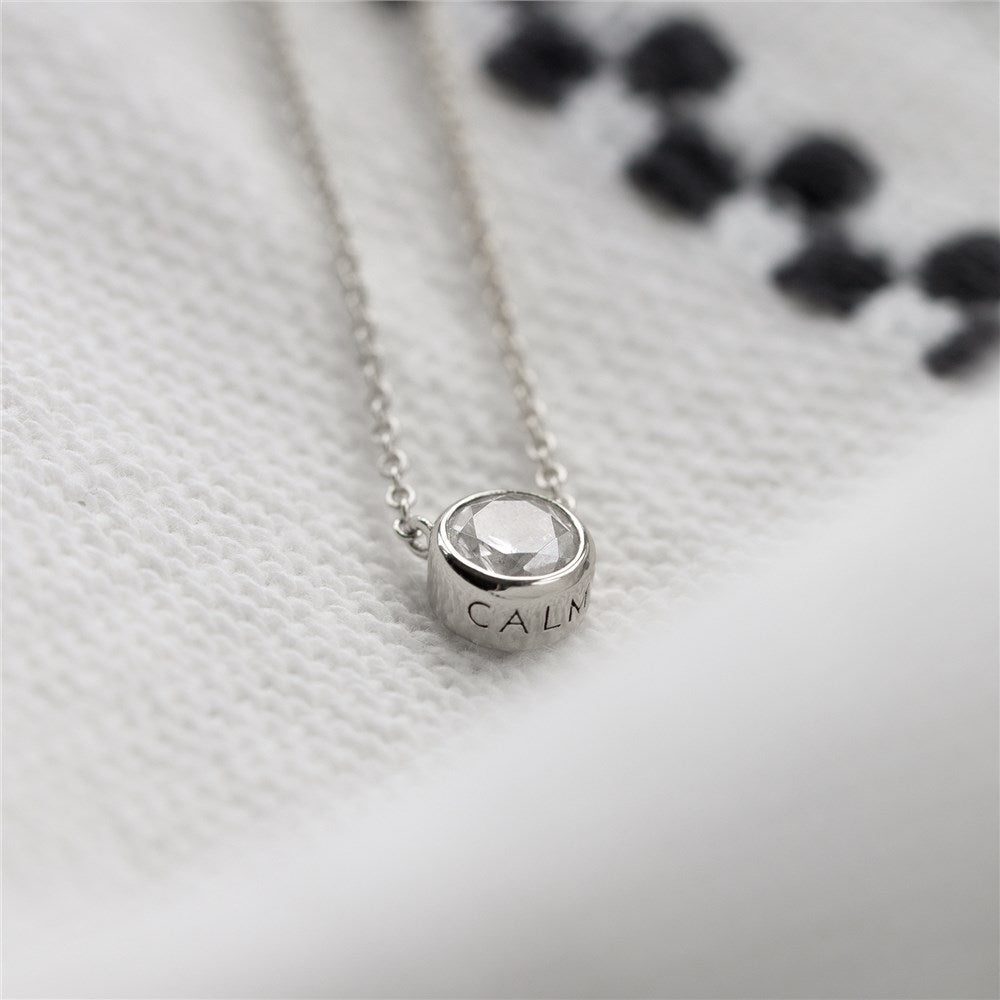 Seek + Find Calm Silver Necklace