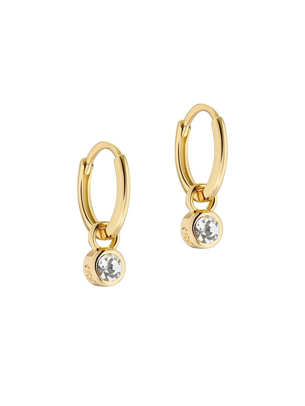 Ted Baker Gold Crystal Huggie Hoop Earrings