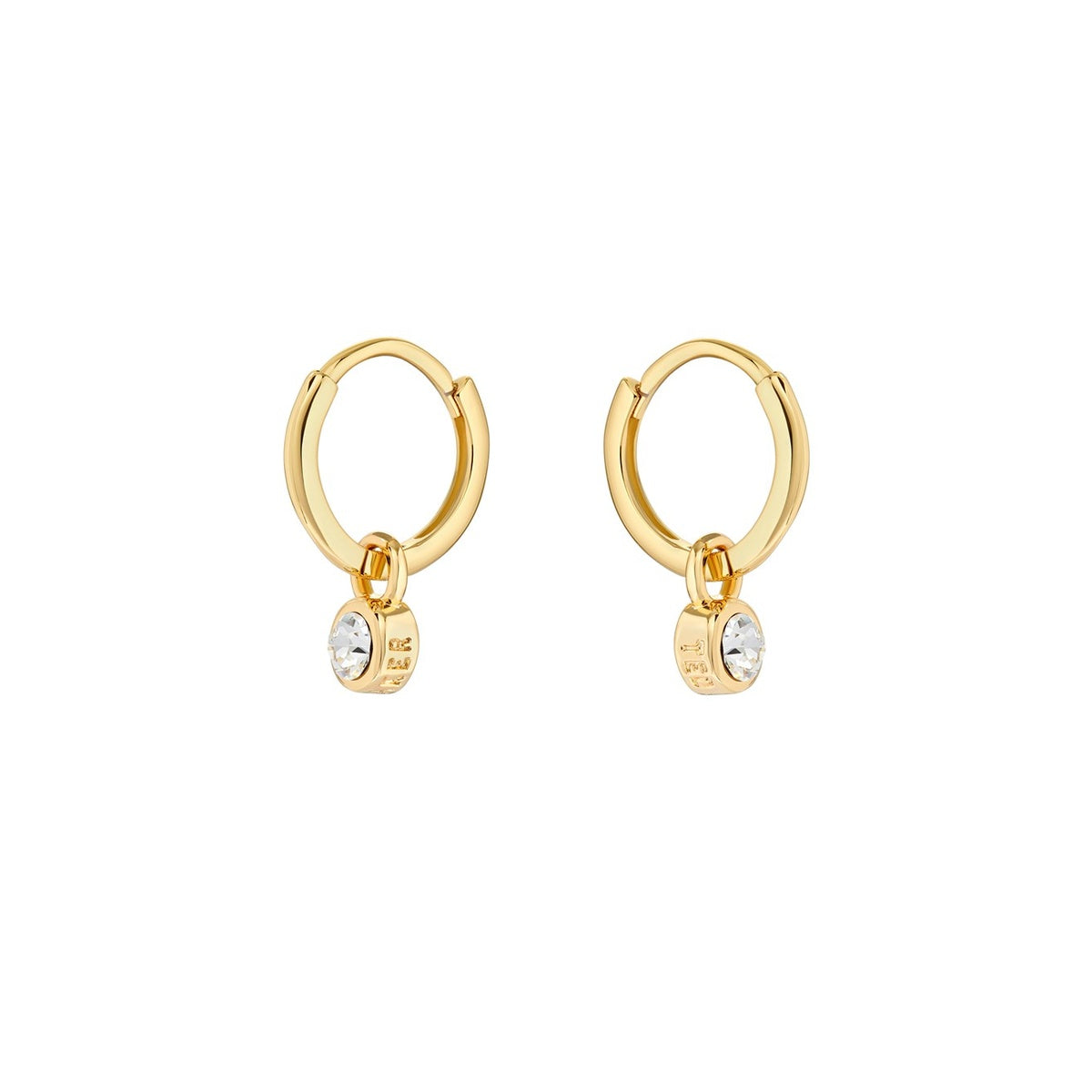 Ted Baker Gold Crystal Huggie Hoop Earrings