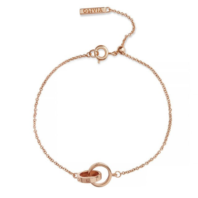 Olivia Burton Rose Gold Classic Interlink Bracelet