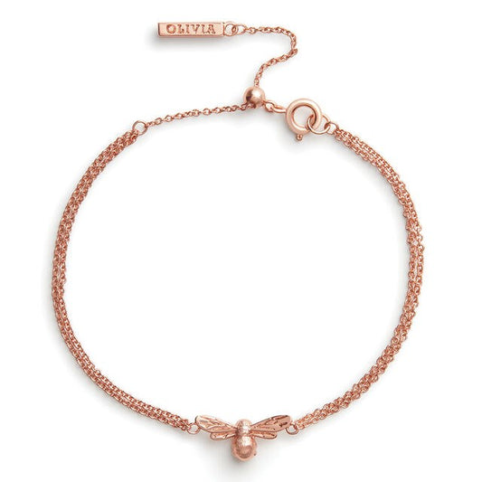 Olivia Burton Rose Gold Lucky Bee Bracelet