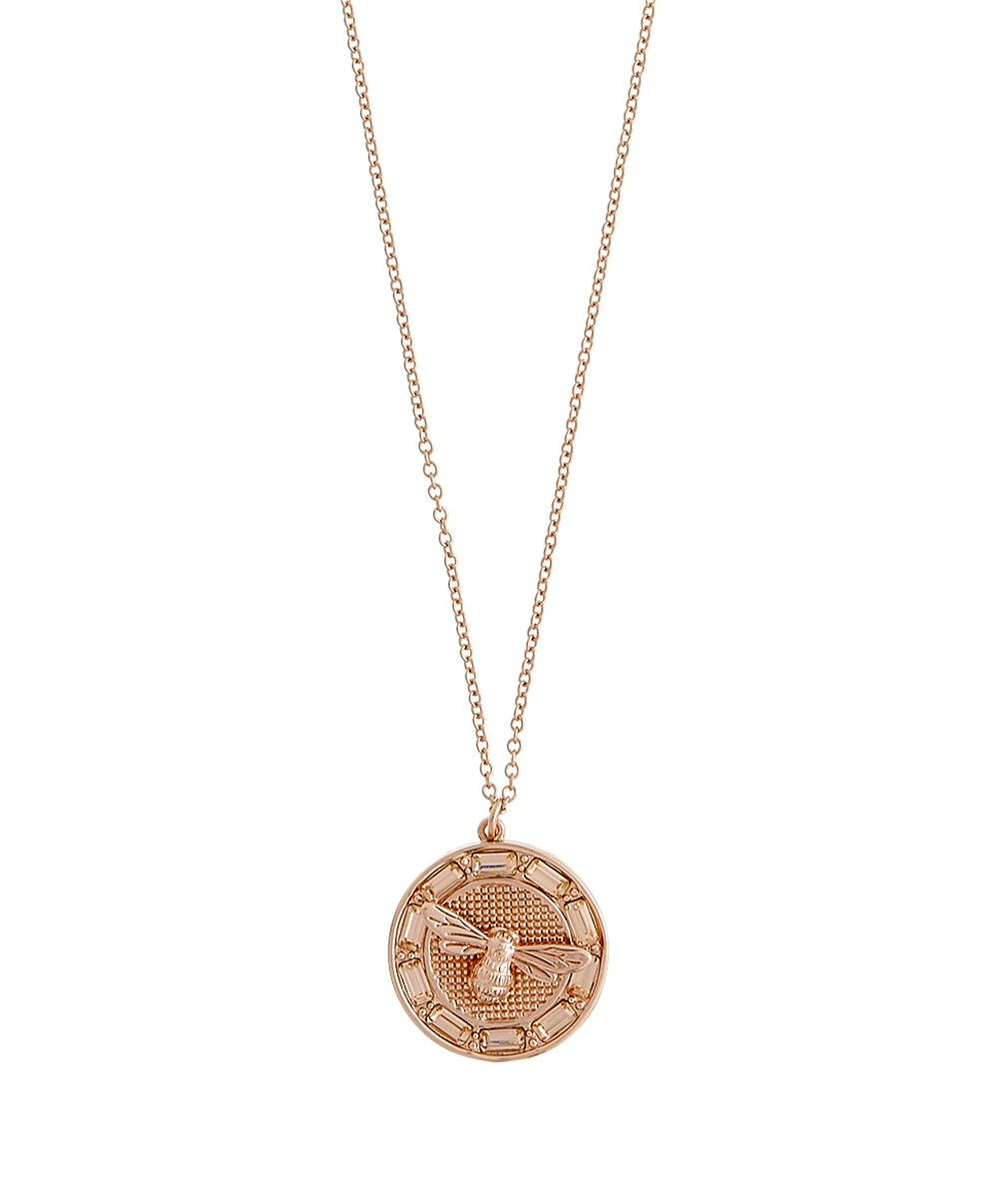 Olivia Burton Rose Gold Lucky Bee Necklace