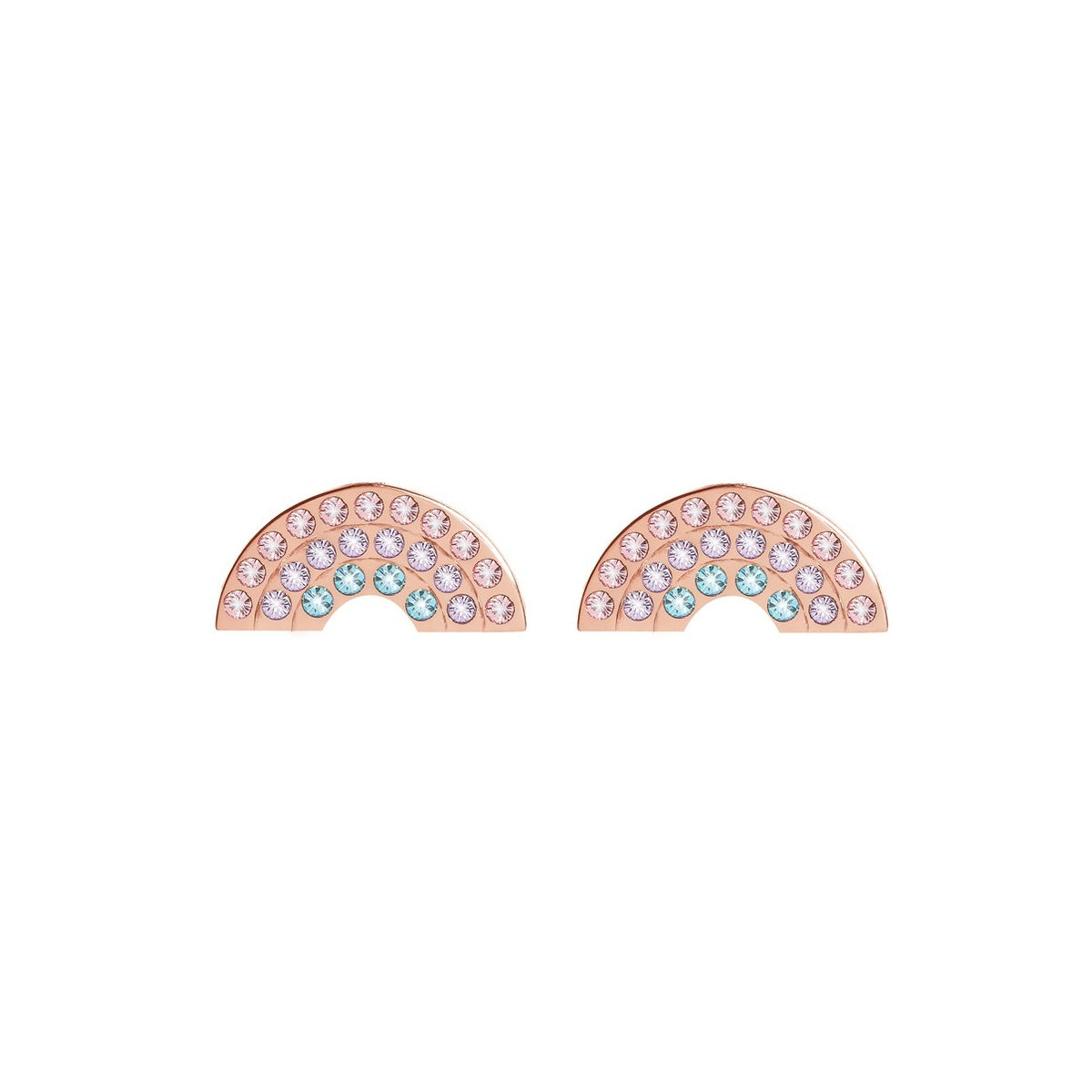Olivia Burton Rose Gold Rainbow Earrings