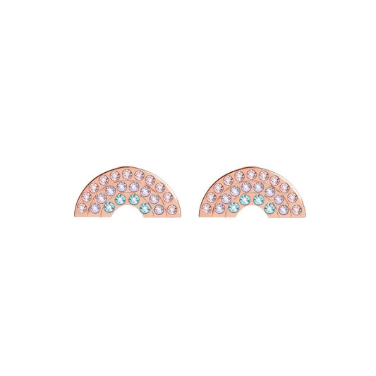 Olivia Burton Rose Gold Rainbow Earrings